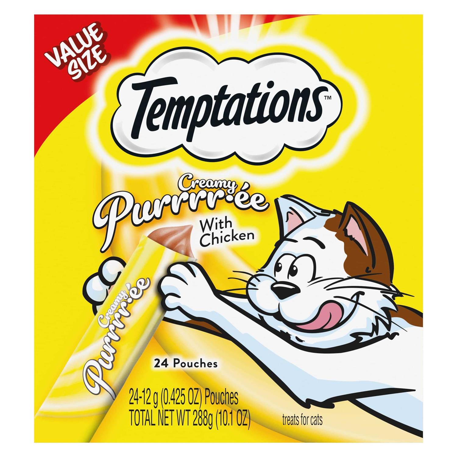 Temptations Creamy Puree Lickable Cat Treats - Pet Supplies online store