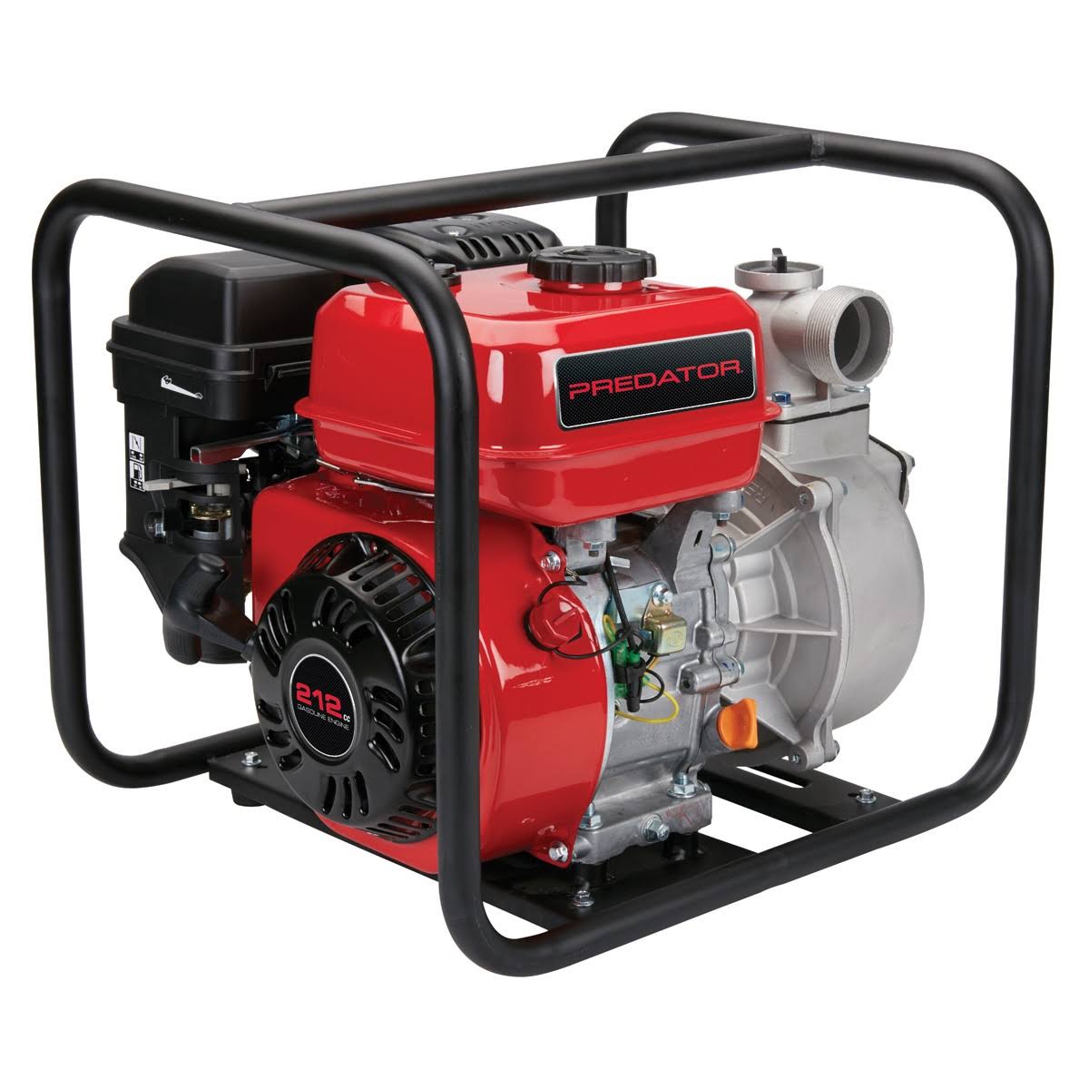 Predator 2 in. 212cc Gasoline Engine Semi-Trash Water Pump - 158 GPM