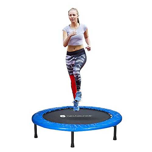 New-Bounce Mini Trampoline - Foldable Trampoline for Children and Adults - Fitness Rebounder Trampoline - Holds Up to 150-220 Lbs
