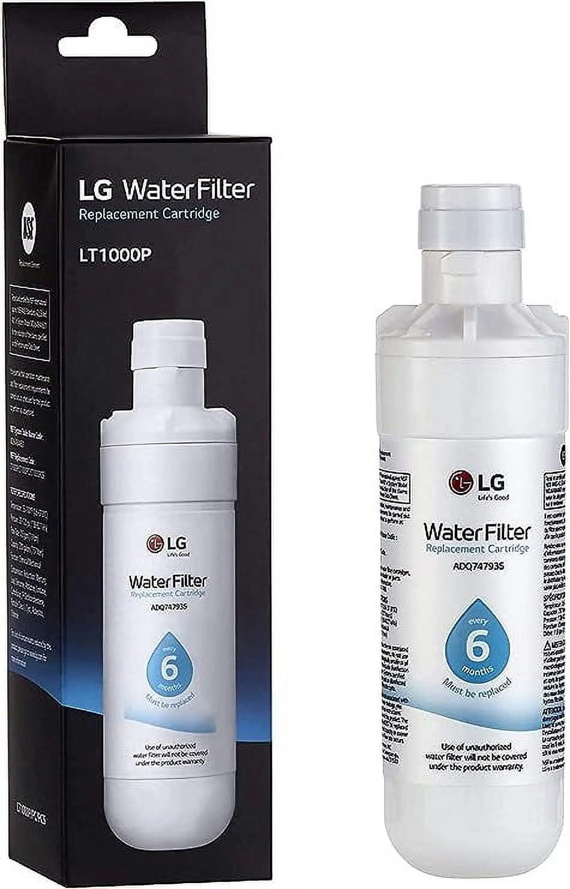 LG LT1000P Replacement Refrigerator Water Filter,Fit for LG LT1000P 469980 46-9980 ADQ747935 GF-D706BSL Fresh Water Filter 1Pcs