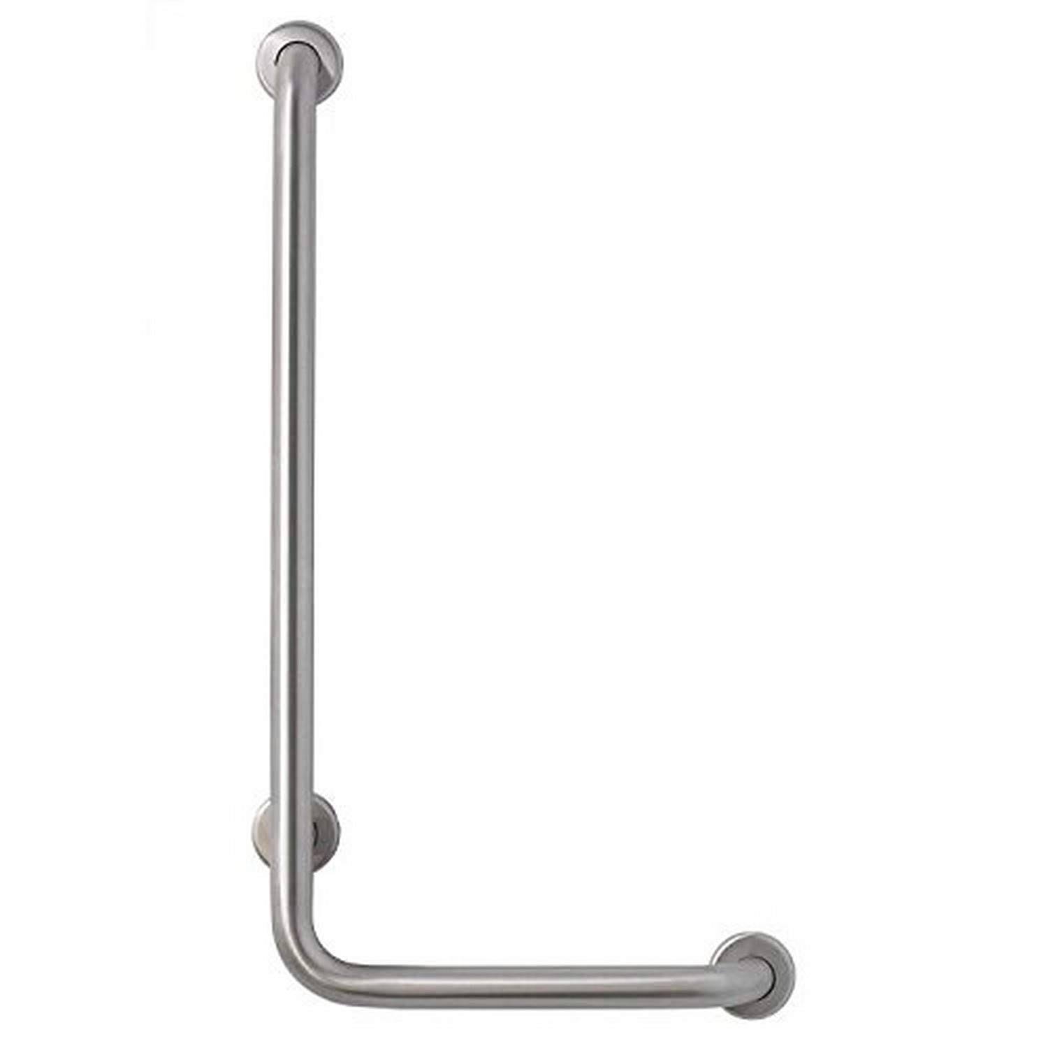 Mustee 390.308 24x22x16x22 Grab Bar Left Hand Stainless