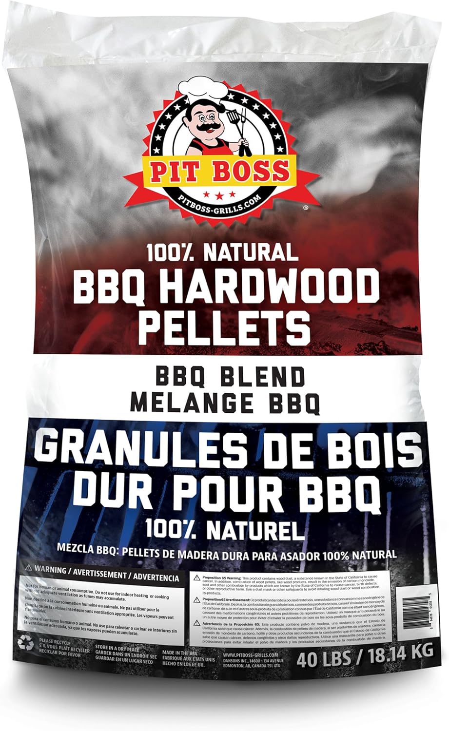 Pit Boss BBQ Wood Pellets, 40 lb., Competition Blend