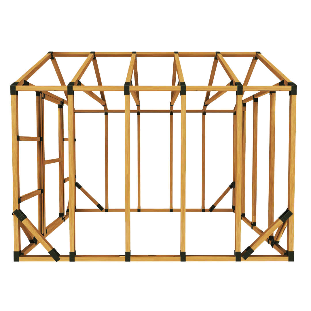 8 ft. W x 10 ft. D Custom DIY Greenhouse Kit by E-Z Frames