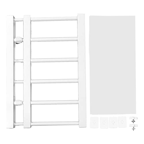 Pssopp Tension Rod Shelf, 16.5in Width Adjustable Length Space Saving Design DIY Divider Separator Shelves for Cabinet Wardrobe Cupboard Kitchen (30‑40cm / 11.8‑15.7in Length)