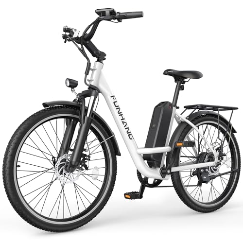 Electric Bike for Adults, 1000W Peak Ebike, 21.7MPH 50Miles City Cruiser Ebikes, 26