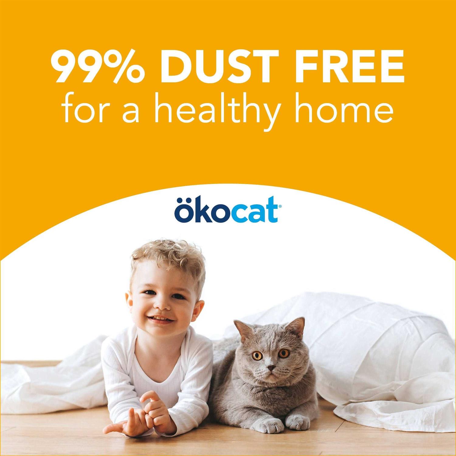Okocat Unscented Featherweight Clumping Wood Cat Litter - Pet Supplies online store