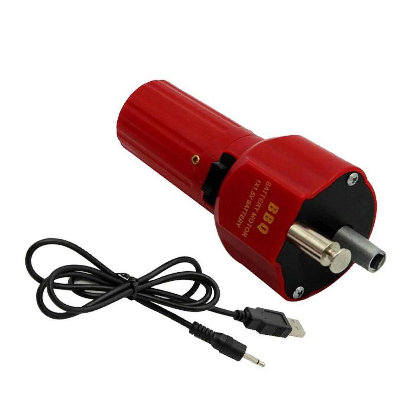 Barbecue Rotisserie Rotator Motor Electric USB Motor Grill BBQ Holder Bracket Accessory with USB Boost, 5V DC