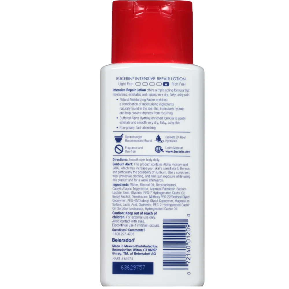 Eucerin Intensive Repair Rich Lotion, 5 oz - (Pack of 2)