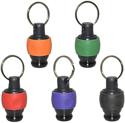 5 Pieces 1/4 Inch Ball Grip Carrying Bit Holder with Keychain Ring and a Black Carabiner,Screwdriver Bit Holders, Aluminum Quick-Change Screwdriver Bits Holder Organizer Tool for 1/4