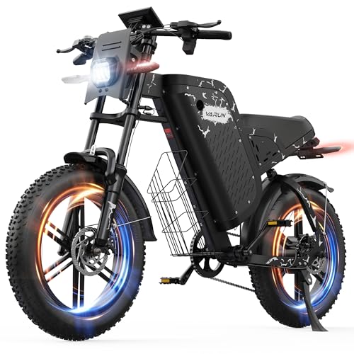 VARUN Electric Bike - Peak 1000W Ebike for Adults Up to 87Miles & 28MPH，48V 31.5Ah Battery, 20