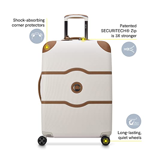 DELSEY PARIS Chatelet Air 2.0 Hardside Luggage with Spinner Wheels, Angora, Carry on 20 Inch