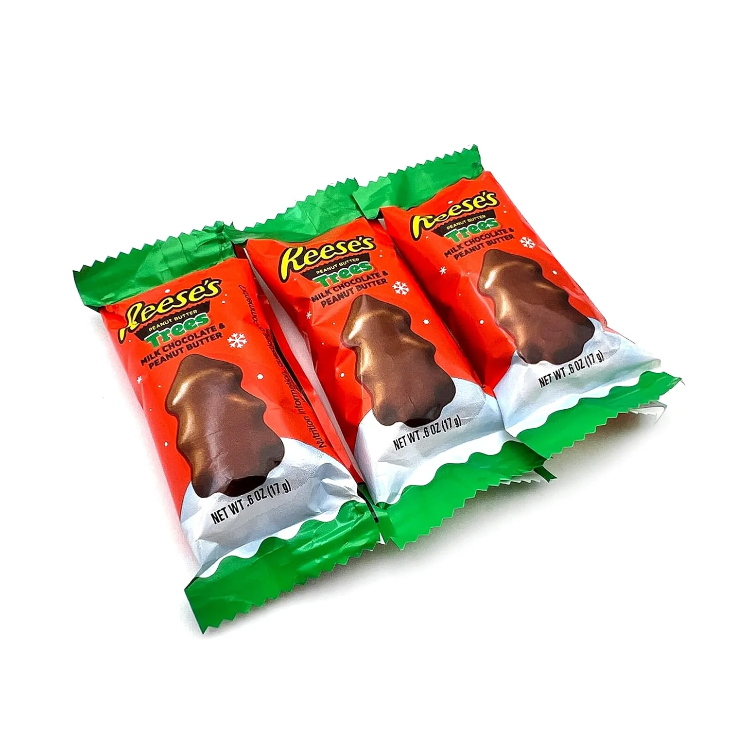 HERSHEY'S Christmas Trees Milk Chocolate Peanut Butter Candy, Bulk 4 Pounds