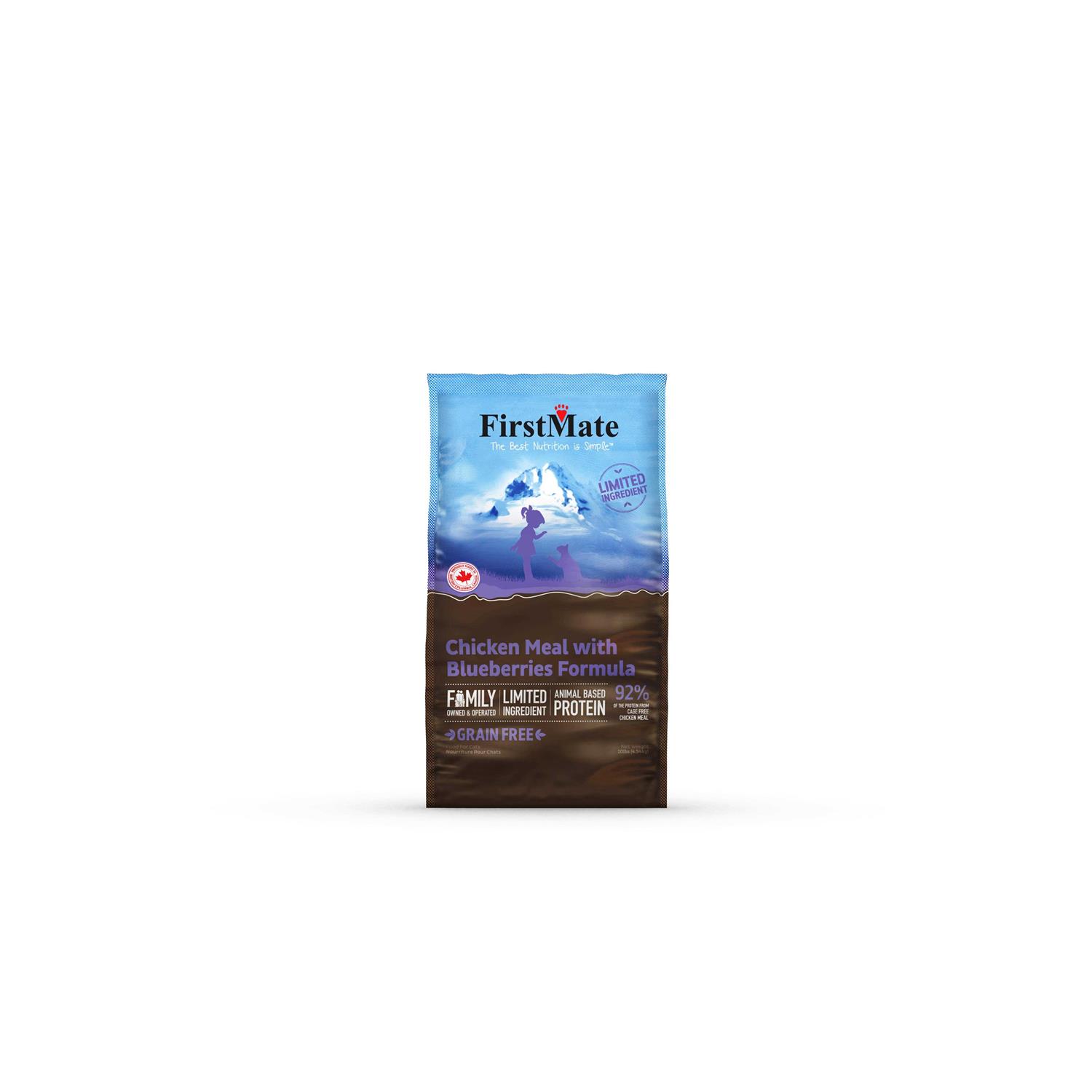 FirstMate Chicken Meal Blueberries Limited Ingredient Free Dry Cat Food - Pet Supplies online store