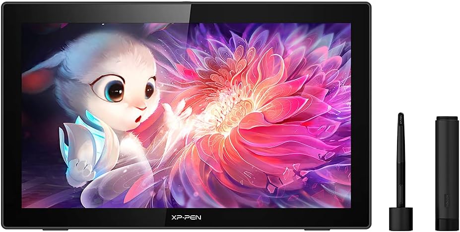 XP-PEN Artist22E Pro Drawing Pen Display Graphic Monitor IPS Monitor 8192 Level Pen Pressure Drawing Pen Tablet Dual Monitor with 16 Express Keys and Adjustable Stand 21.5 Inch
