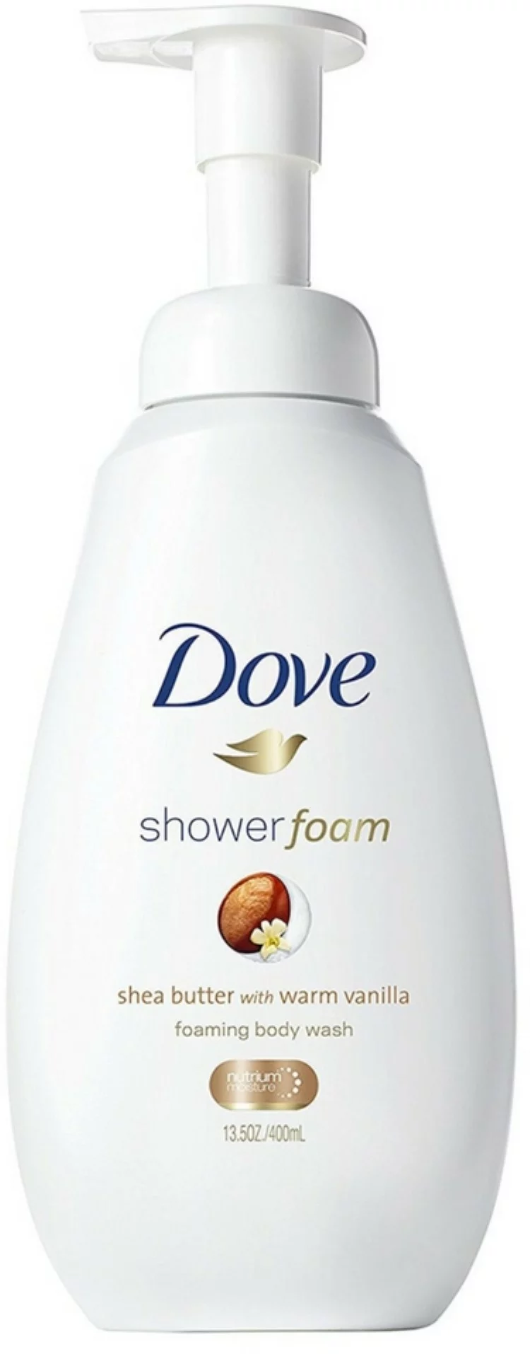 Dove Shower Foam, Shea Butter with Warm Vanilla, 13.5 oz (Pack of 2)