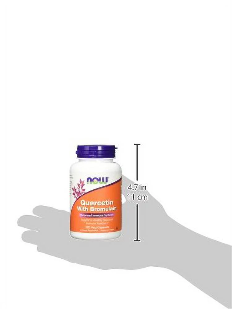 NOW Foods Supplements, Quercetin with Bromelain, Balanced Immune System, 120 Veg Capsules