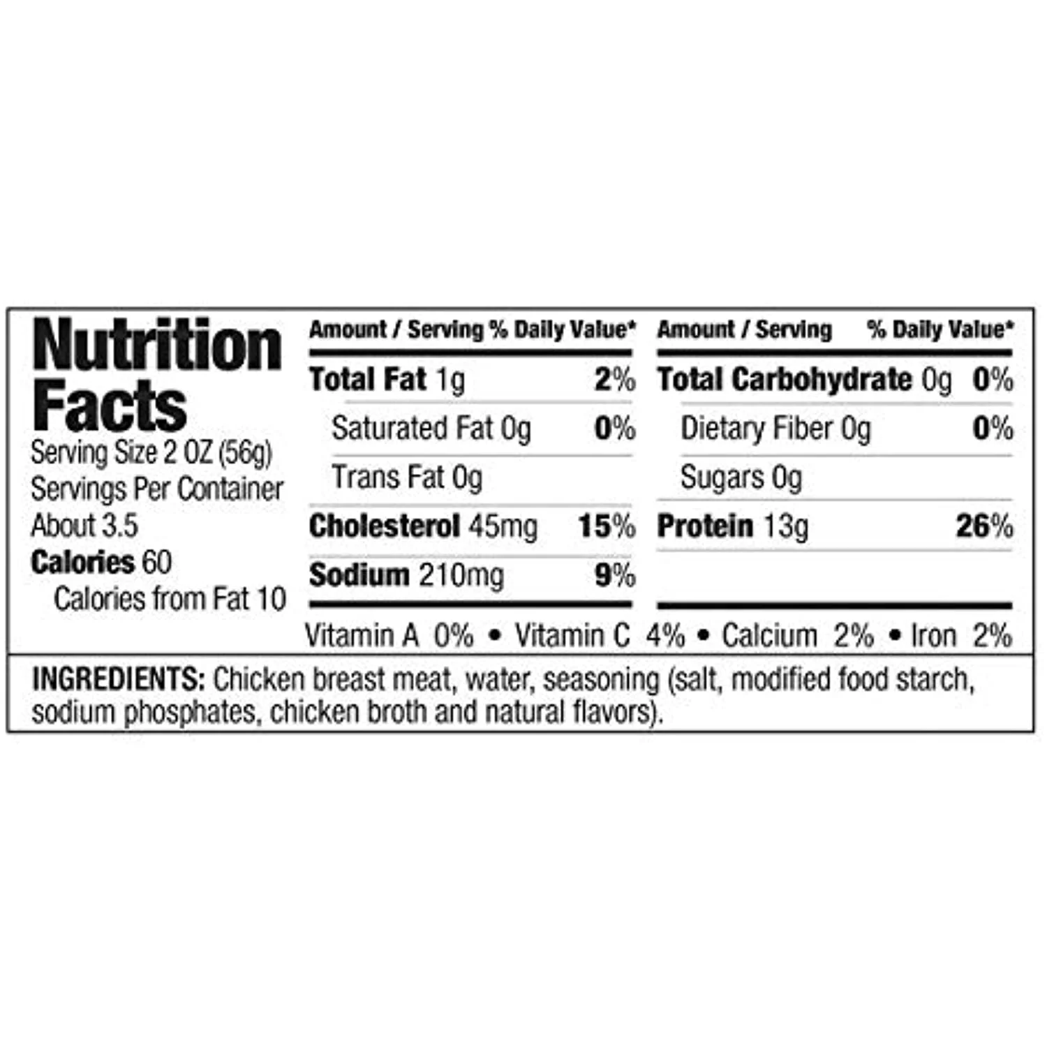Kirkland Signature Chicken Breast, 12.5 oz - 6 count (Pack of 2) | total 12 count