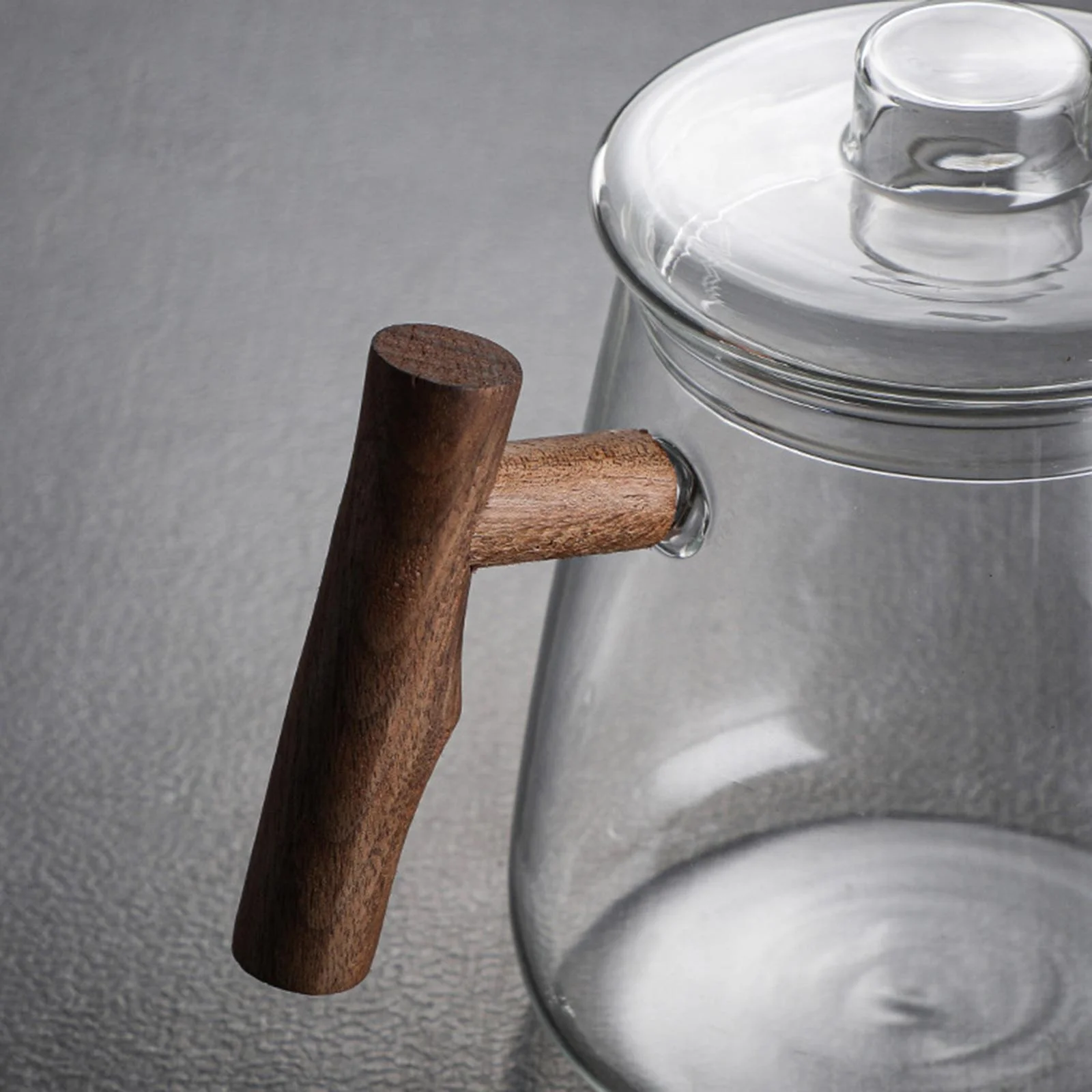 High Borosilicate Glass Gooseneck Kettle with Lid Water Kettles for Kitchen