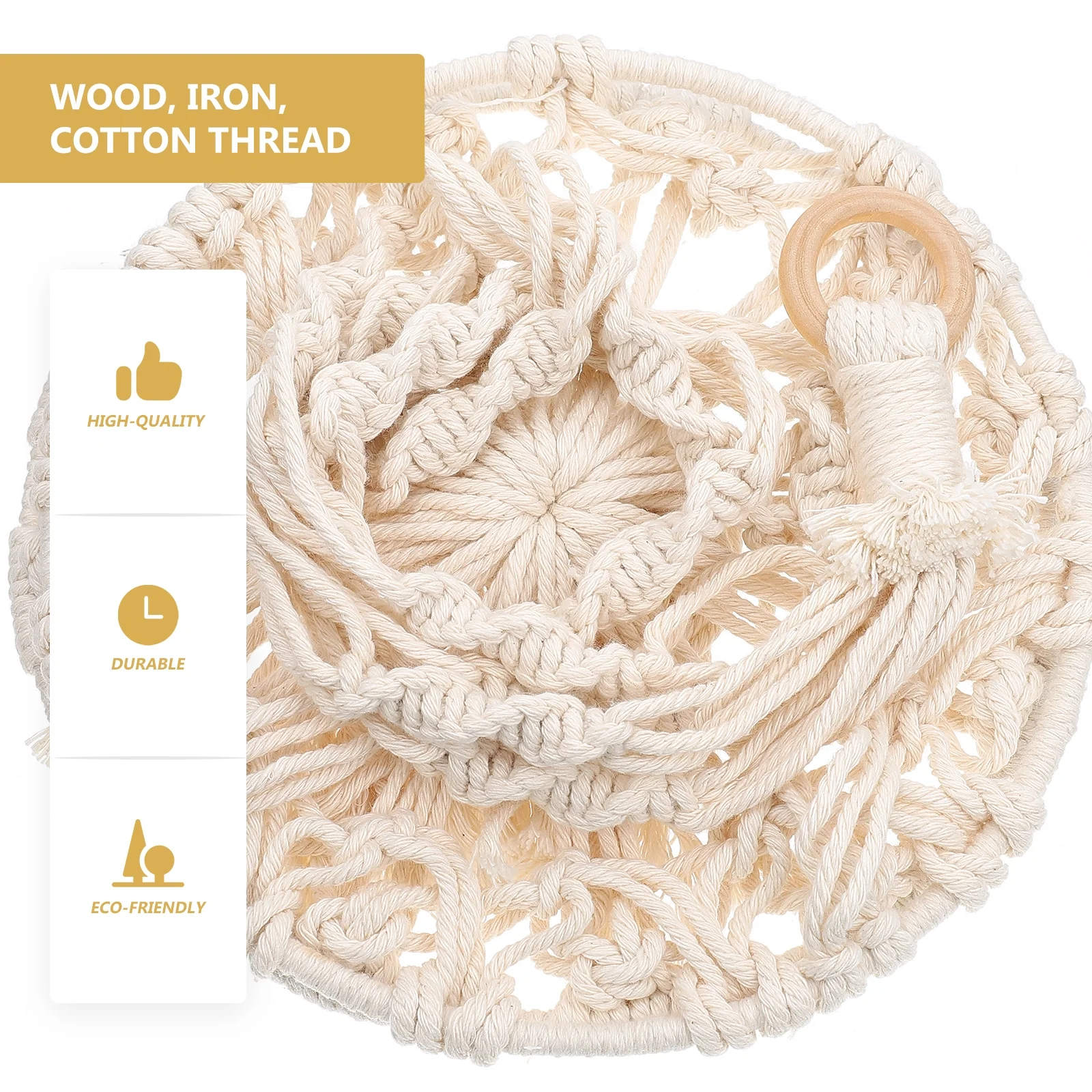 Woven Fruit Basket Hanging Flower Pot Long-lasting