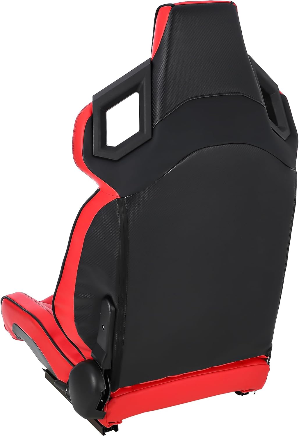 MAROUTE 1 Piece Universal Racing Seats with Dual Lock Sliders, PU Leather, Racing Bucket Seats, 23.6