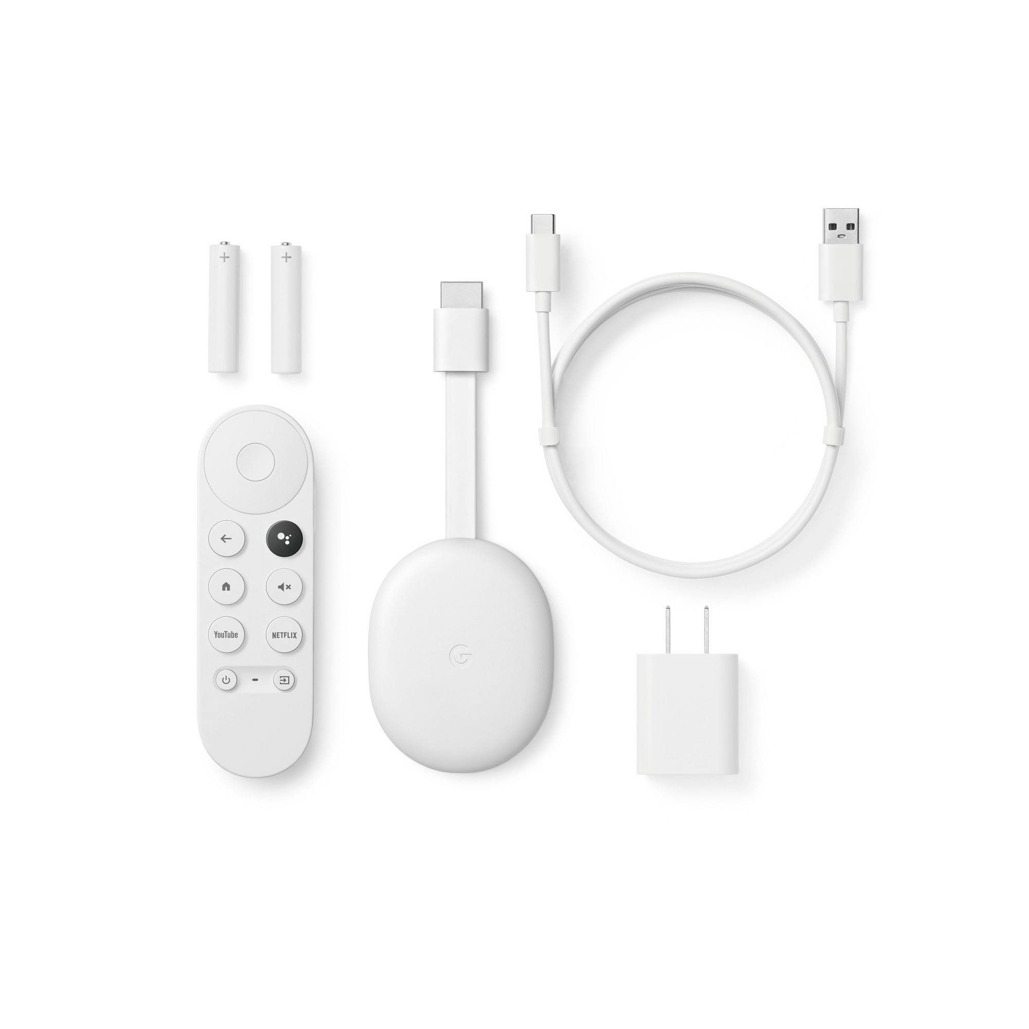 Google Chromecast with Google TV - 4K - Snow