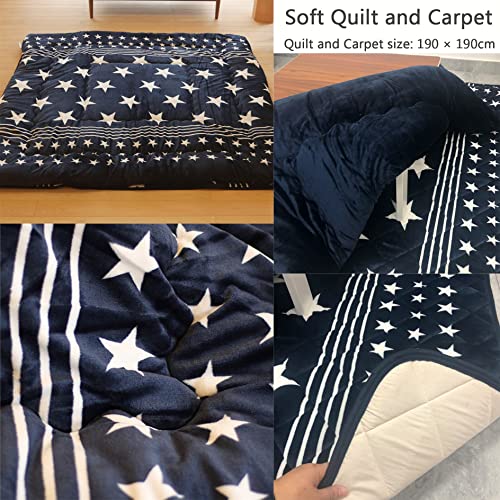 4pcs Set Kotatsu Table Blanket Heated Futon Comforter Heater Modern Japanese Style Living Room Furniture Tatami Foot Warmer Heating Coffee Tea Tables Floor Square Stove Desk ( Color : Natural , Size :