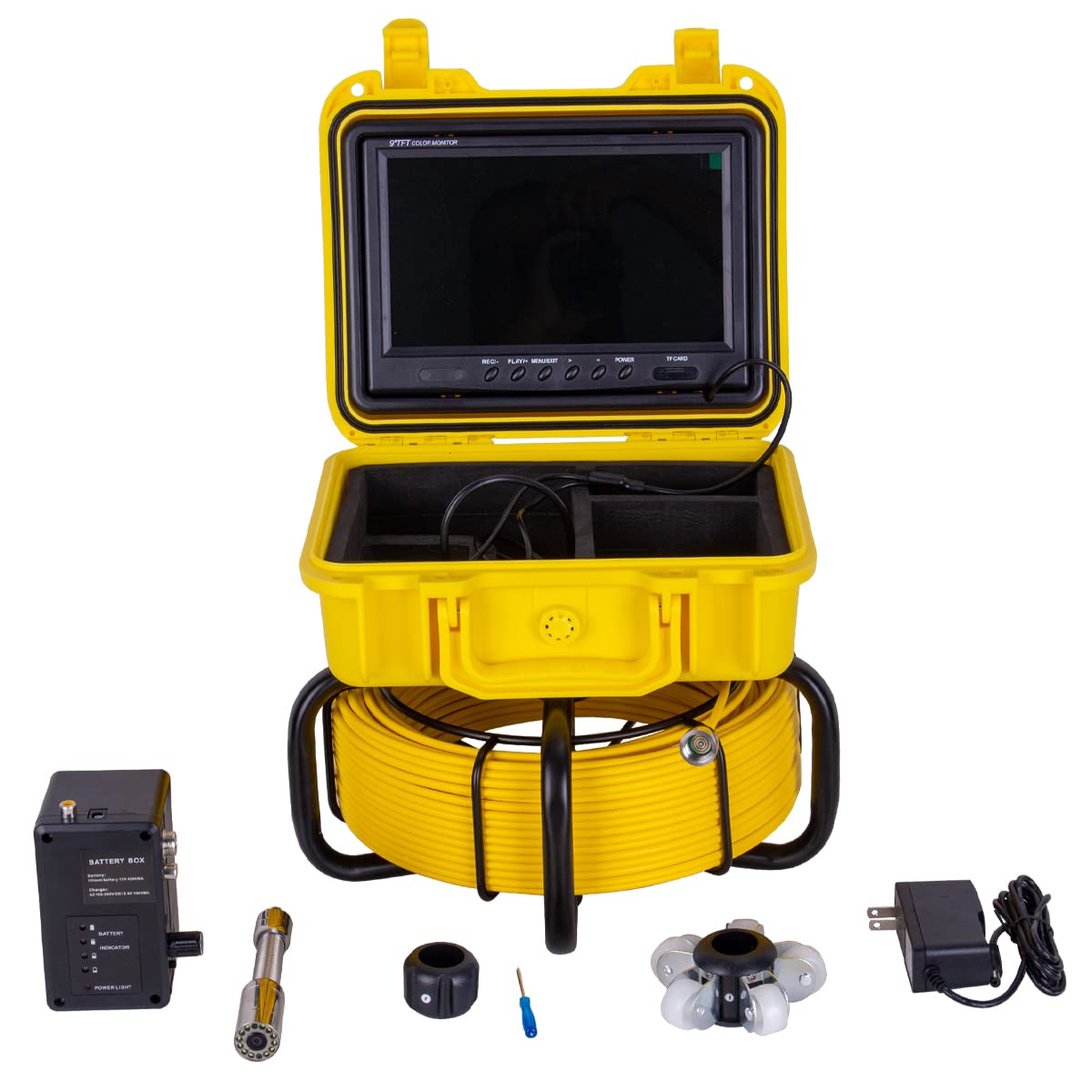 50M/165FT Pipe Inspection Camera Sewer Plumbing Drain Camera 9