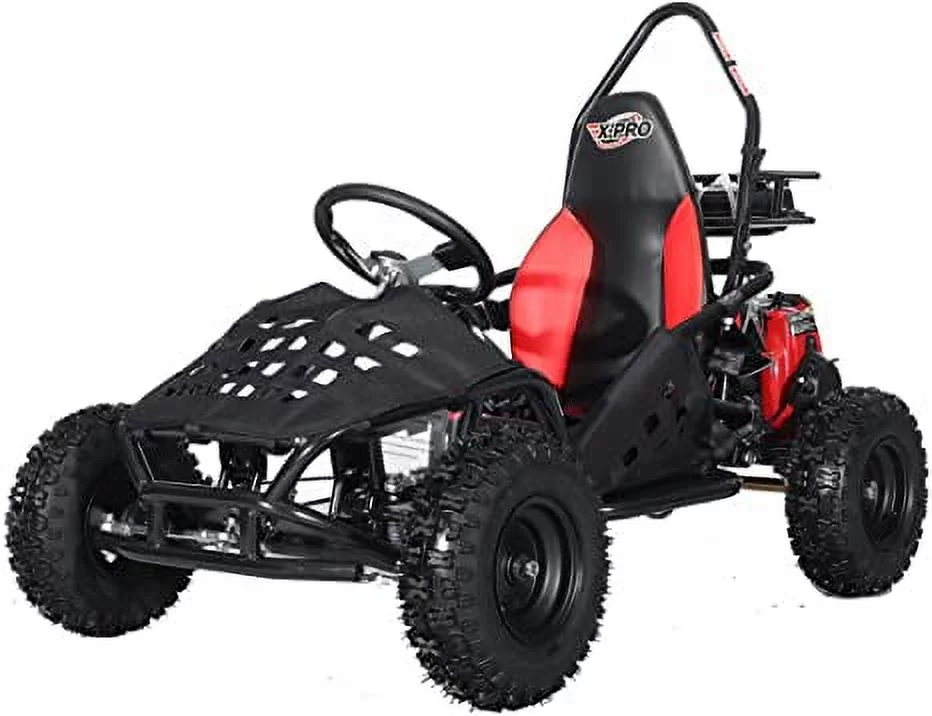 X-Pro Brand New Rover 50cc Gas Go Kart with Pull Start, Rear Disc Brake, 6