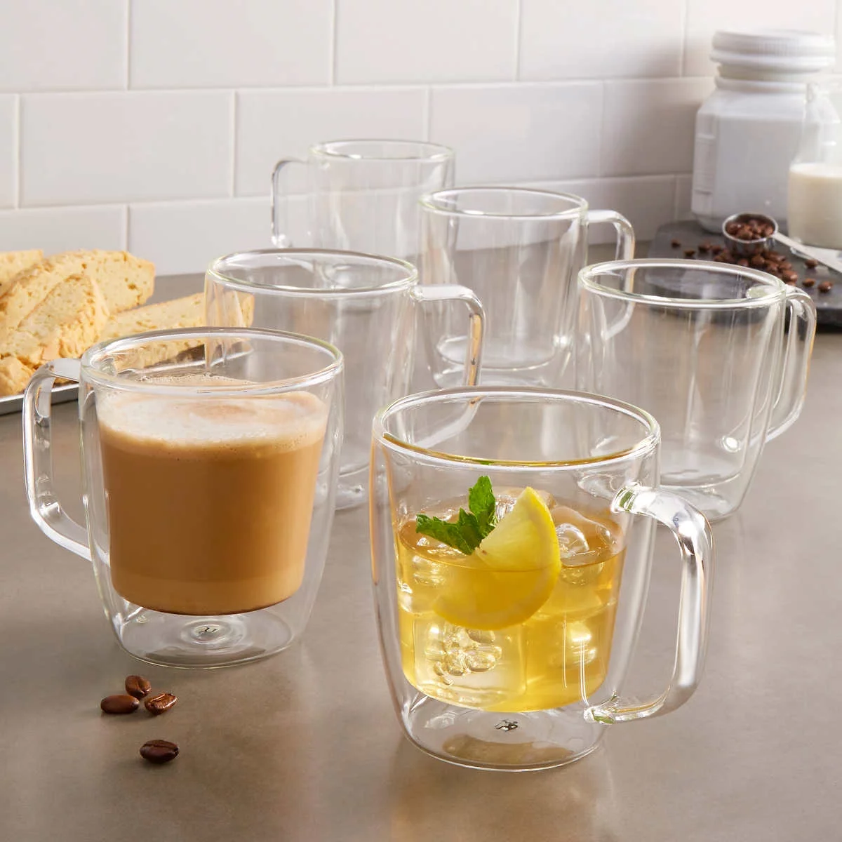 J.A. Henckels Double Wall Mug Set, 6-piece
