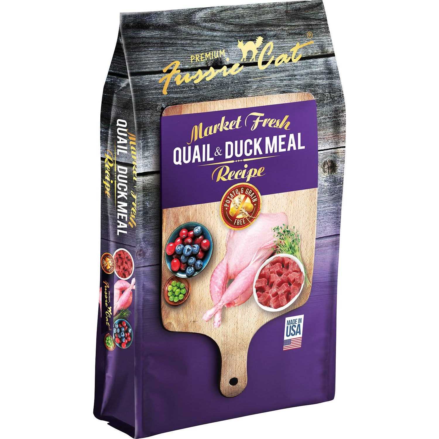 Fussie Cat Market Fresh Quail & Duck Meal Dry Cat Food - Pet Supplies online store