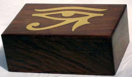 Brass Inlaid Eye of Horus Box *