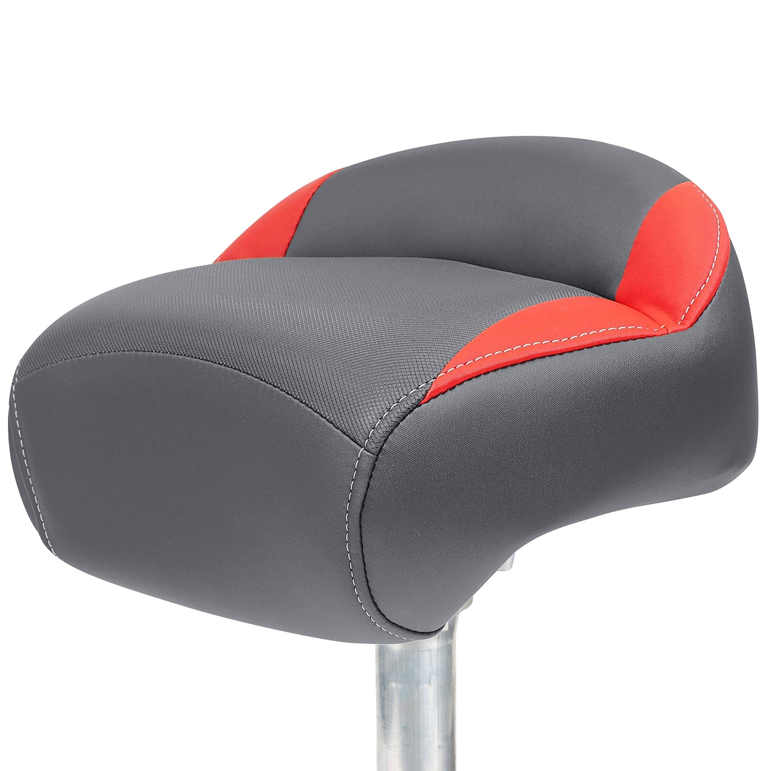 Tempress Limited Edition Series Casting Boat Seat - Charcoal/Gray/Red