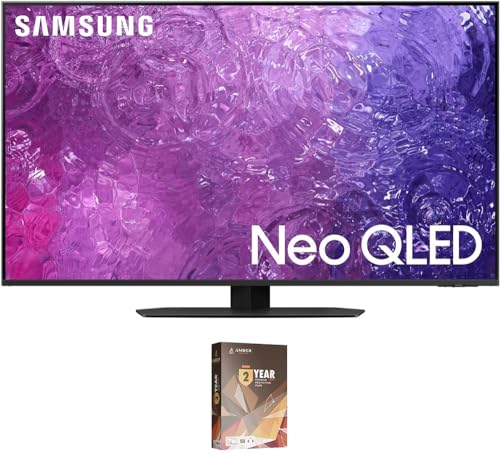 SAMSUNG QN65QN90CAFXZA 65 Inch Neo QLED Smart TV with 4K Upscaling with an Additional 2 Year Extended Amber Protection (2023) (USED)