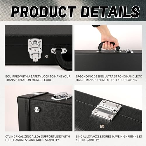 GHOSTFIRE Hard-Shell Electric Guitars Case Super thick ABS Molded Case fit ST/TL (Electric Guitar)