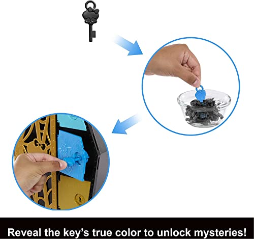 Monster High Skulltimate Secrets Doll & Clothes Accessories Set, Cleo De Nile with Dress-Up Locker & 19+ Surprises