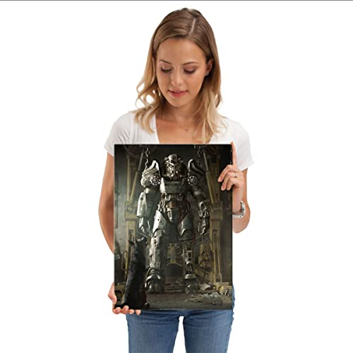 Displate Fallout Metal Poster Fallout Decor Fallout Poster Fallout Merch Fallout Wall Poster Fallout Art Fallout 4 Key Art - Power Armor Poster - Size M - 17.7x12.6 inch