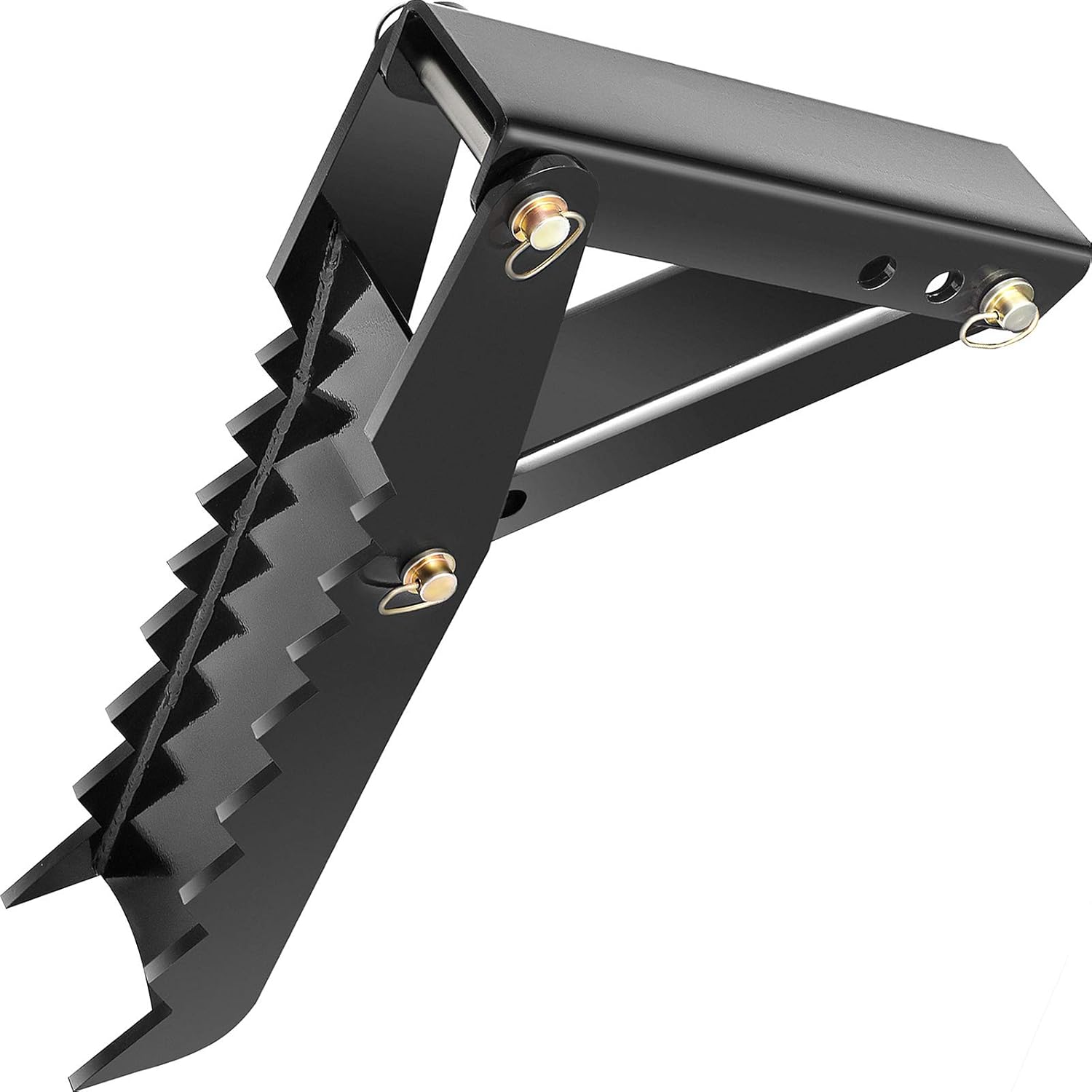 Mophorn 24 Backhoe Thumb, 1/2 Steel Thickness Heavy Duty Excavator Thumb, Black Steel Weld On Thumb Attachments with 12mm Bolt-On Design Adjustable Mechanical Backhoe Thumb Hoe Clamp for Excavator