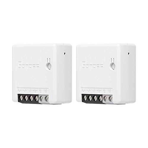 SONOFF ZBMINI ZigBee Mini Smart Light Switch(2 Way), Compatible with Alexa, SmartThings Hub, Google Home & SONOFF ZBBridge, ZigBee 3.0 Hub Required, Neutral Wire Required, 2-Pack