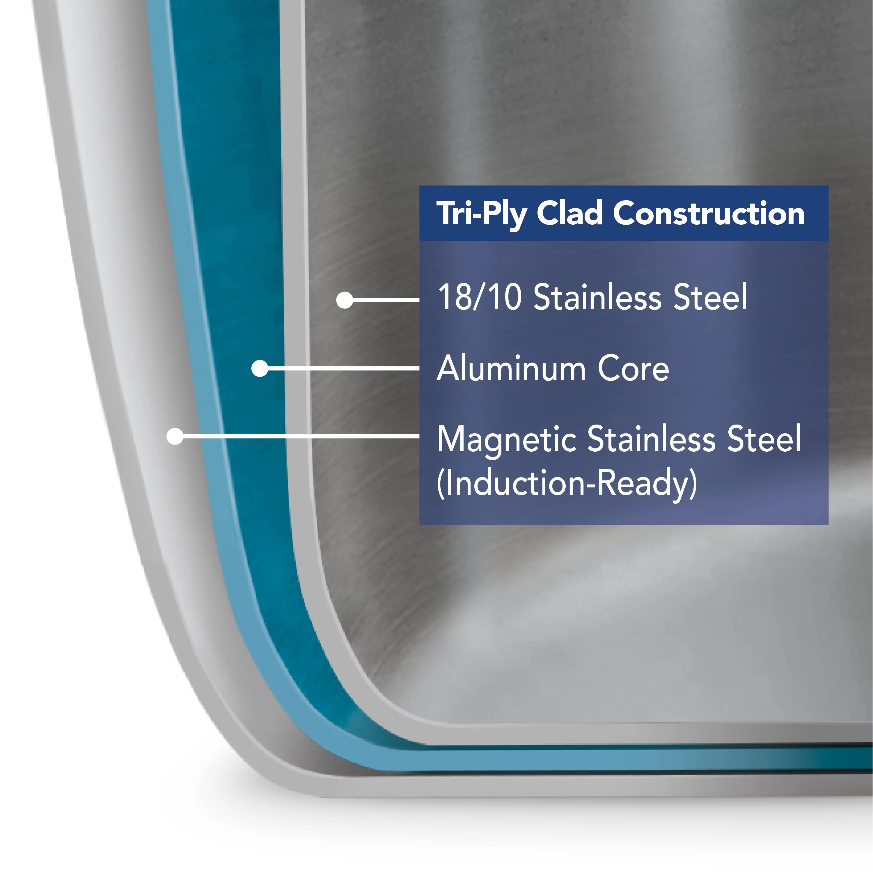 Tramontina Tri-Ply Clad 6 Qt Covered Stainless Steel Braiser Pan