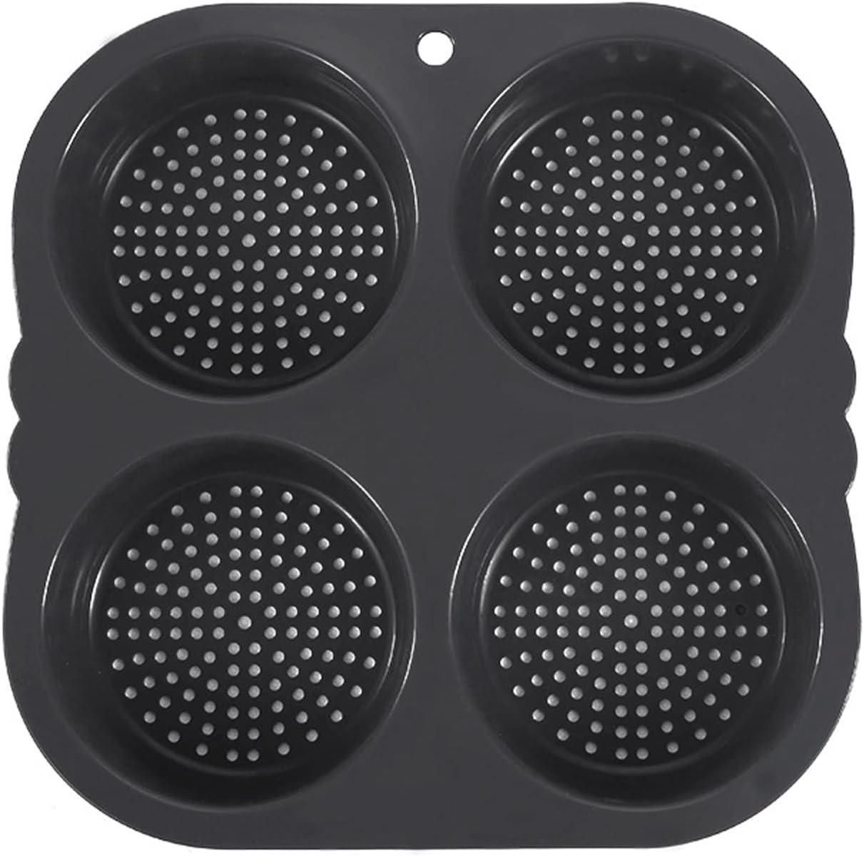 4 Capacities Hamburger Bun Nonstick Silicone Mold Dishwasher Safe Silicone Material Kitchen Hamburger Bun Baking Hamburger Bun Molds Nonstick Silicone