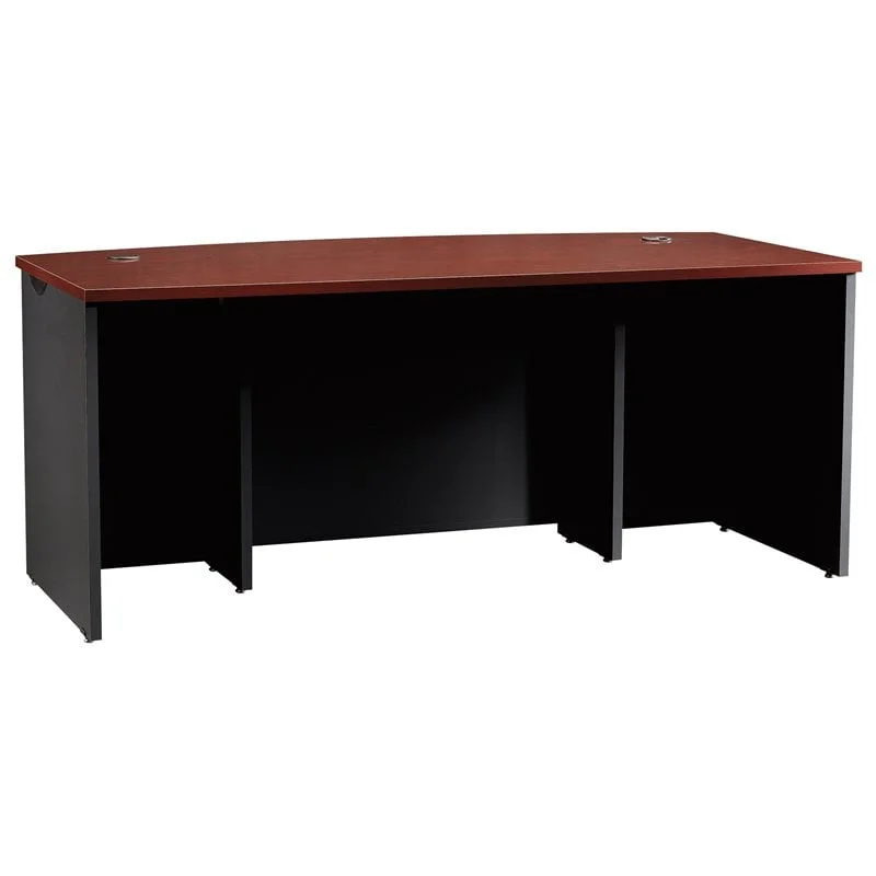 Sauder Via Executive Office Desk, Classic Cherry Finish