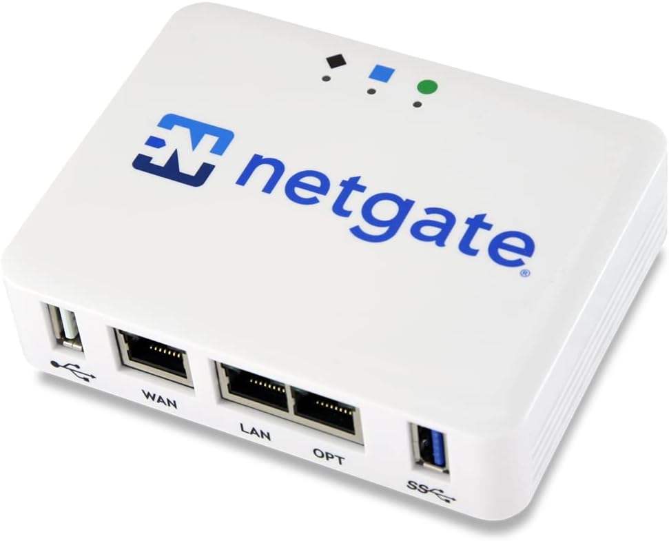 Netgate 1100 with pfSense® Plus Software - Network Security Firewall Appliance and VPN Router, for Home Office and Remote Work