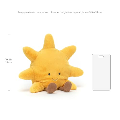 Jellycat Amuseables Sun Stuffed Toy, Medium 12 inches - Sun Plush - Fun Gift Idea