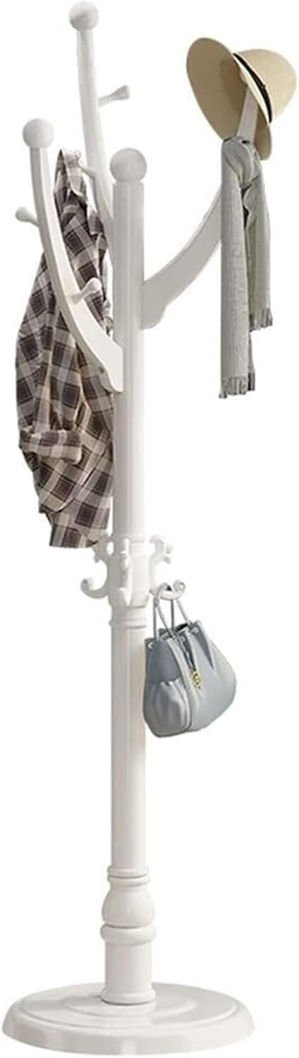 Free Standing Coat Rack Household Floor Coat Rack Coat Tree with 9 Hooks Fashionable Modern Coats and Hats Standing Coat Rack Handbag Clothes Accessories Standing Coat Rack(Color:A) (B)