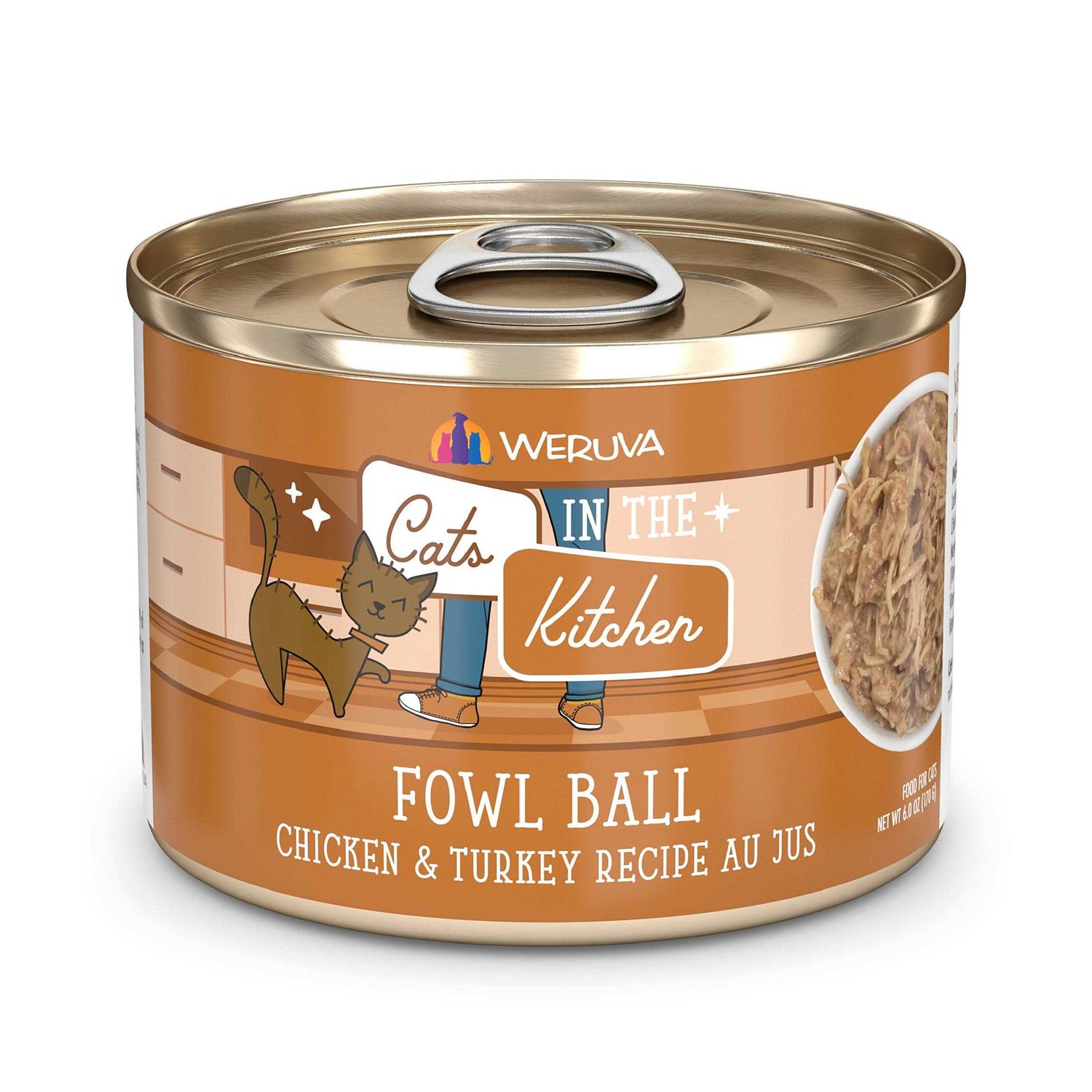 Weruva Cats in The Kitchen Fowl Ball Cat Food - Pet Supplies online store