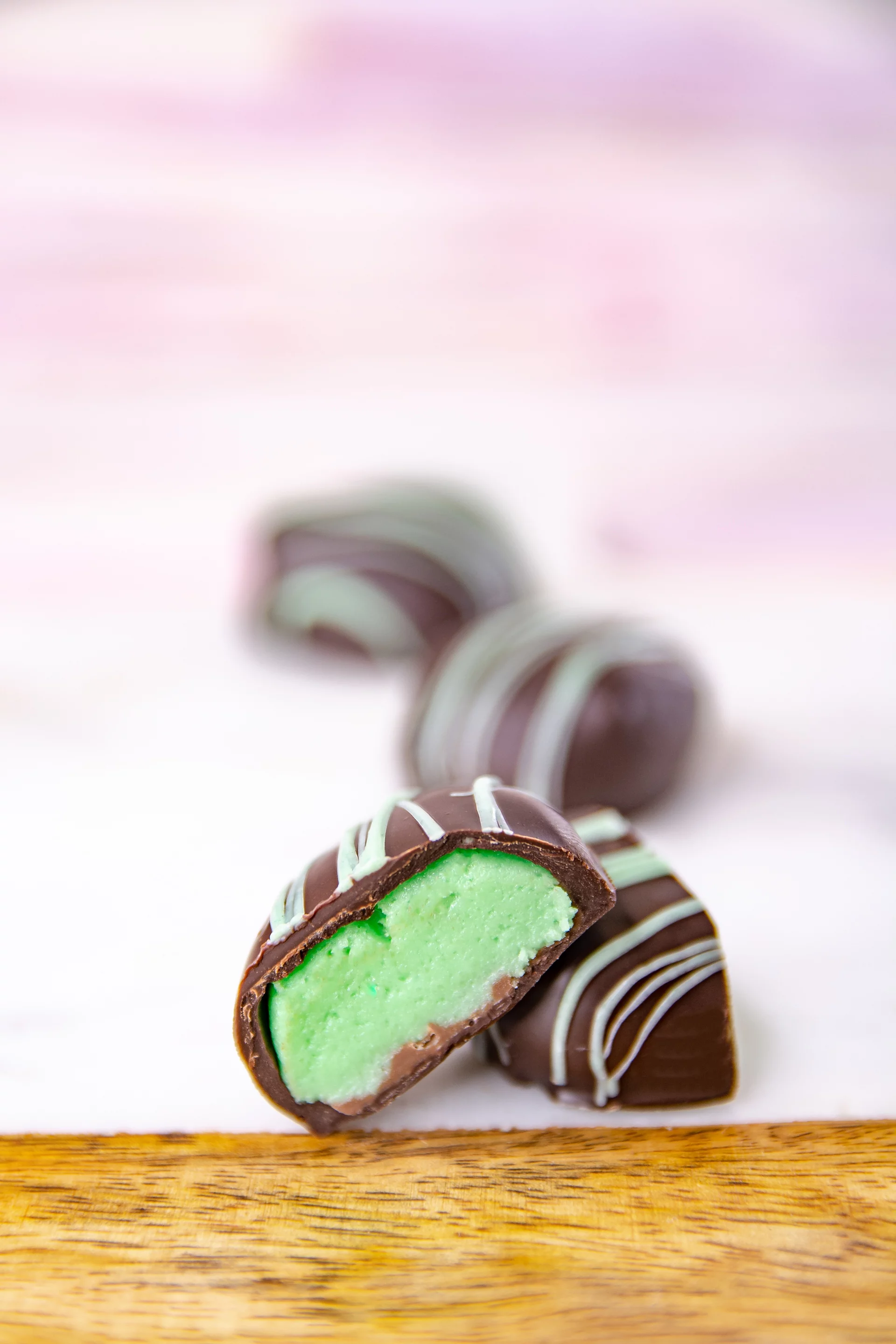 Wockenfuss Candies Pistachio Marzipan, Dark Chocolate - 1lb