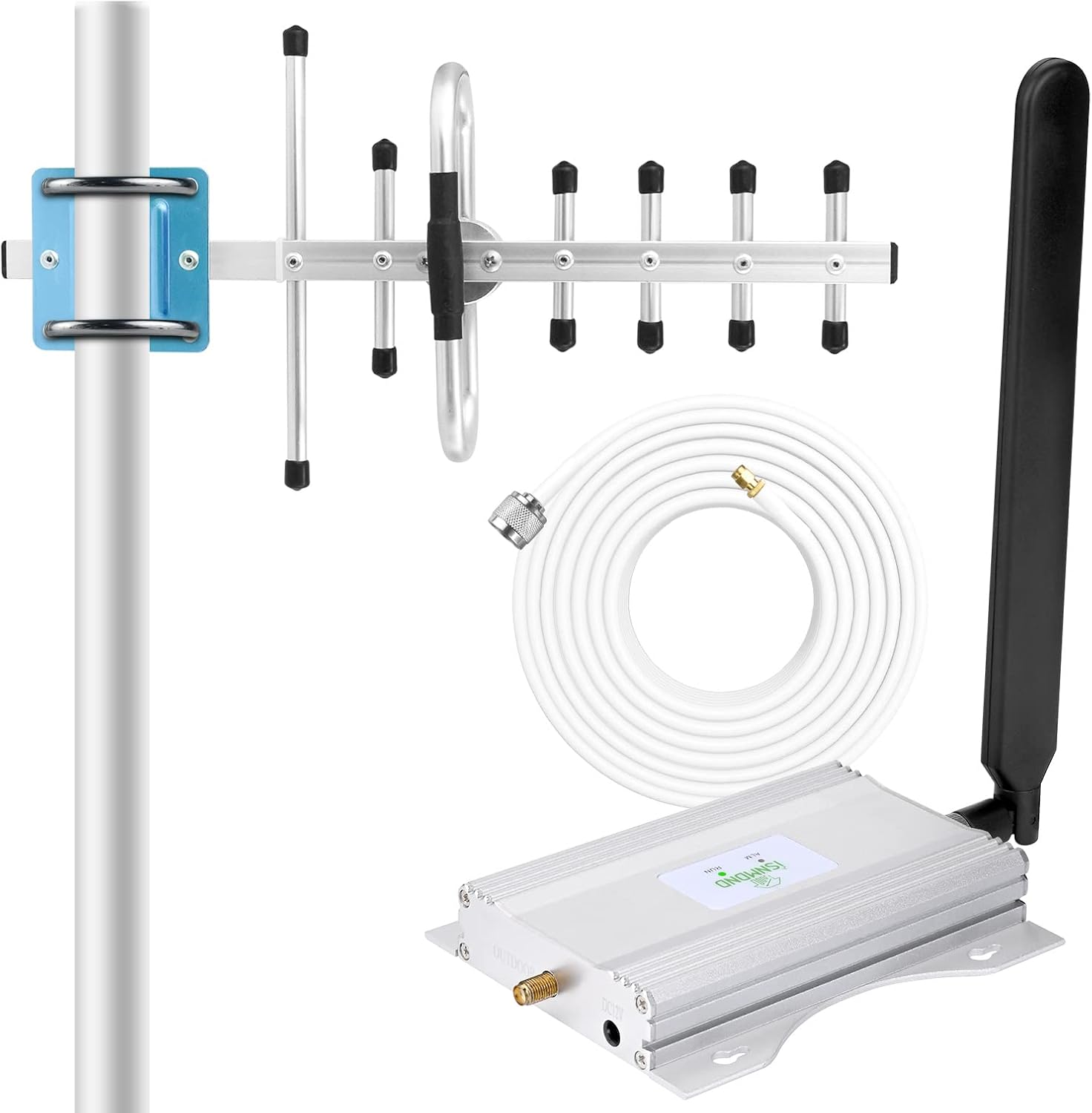 Verizon Cell Phone Signal Booster AT&T Signal Booster for Home Boosts 4G LTE & 5G up to 6,000 sq ft for All U.S. Carriers, Cell Phone Booster ATT Cell Booster Verizon Cell Phone Booster for Home