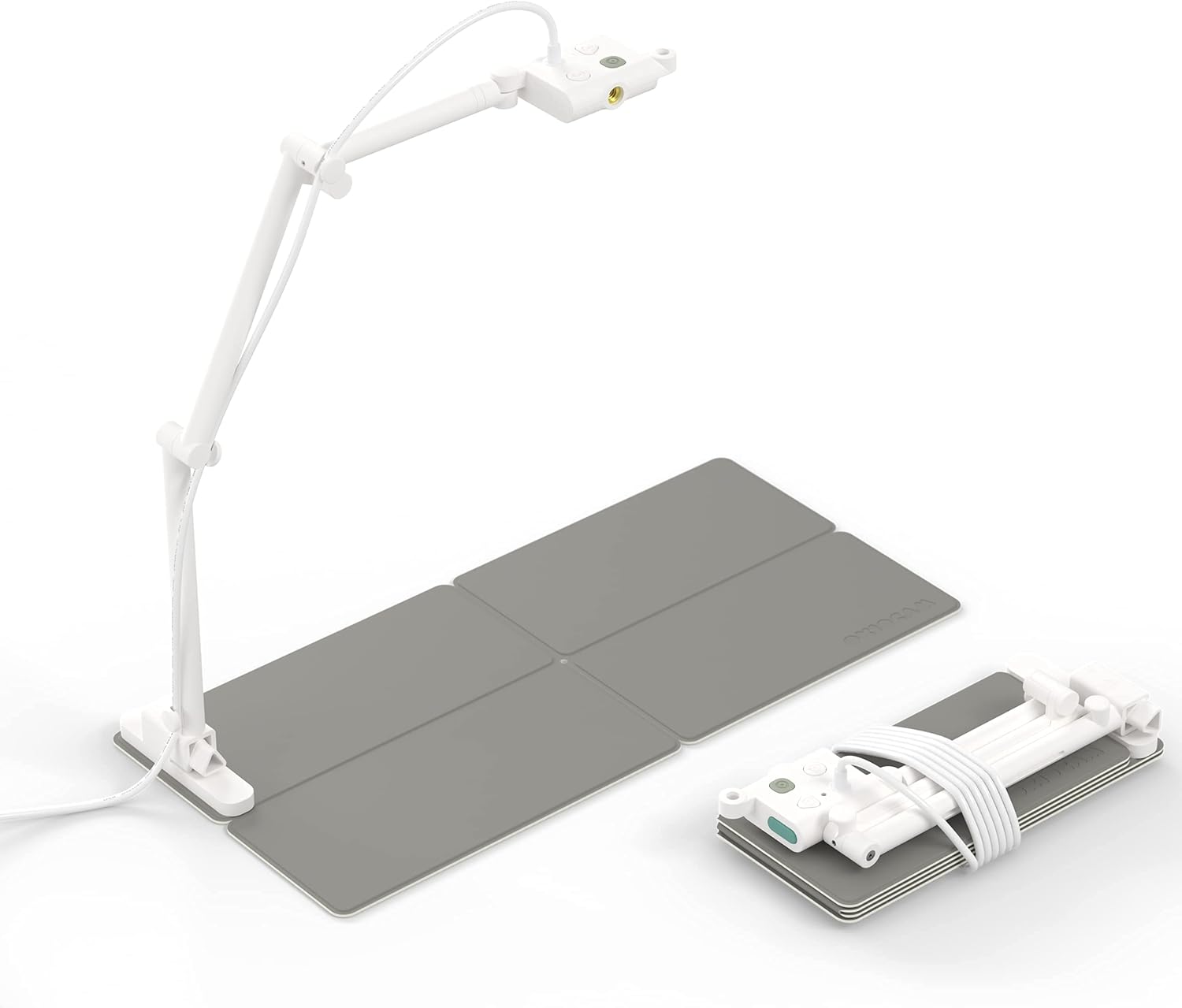 OKIOLABS OKIOCAM S USB 2-in-1 Document Camera & Webcam for Distance Learning, Video Conferencing, Remote Working, Stop Motion, Time Lapse, Overhead Video Recording, Super High Definition 1440p Pack of 2