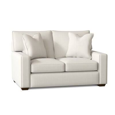 Brisa 58x22 Recessed Arm Loveseat Body Fabric: Conversation Pearl