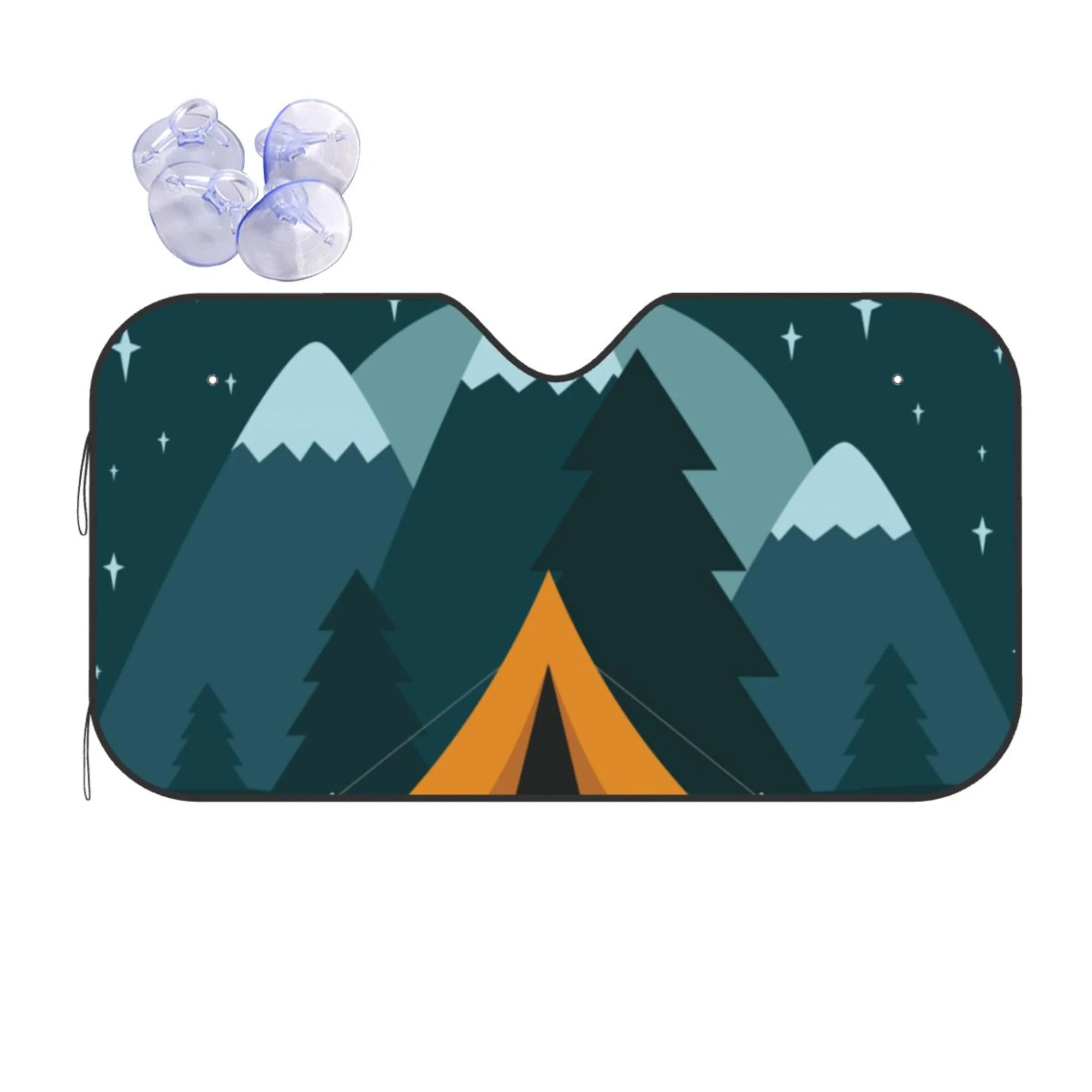 XMXY Car Sun Shade Windshield, Night Camping Travel Tent Automotive Front Window Sun Visor for Cars SUV Trucks, Medium Size